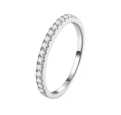 Sterling Silver S925 Moissanite Ring Couple Ring Full Diamond Wedding Ring