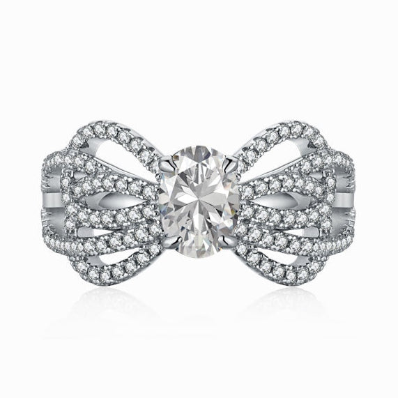 Beautiful Bows Silver Ring