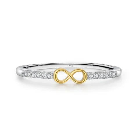 Anillo con símbolo de amor infinito
