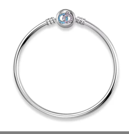 Couple Rings Zirconia Threaded bangle
