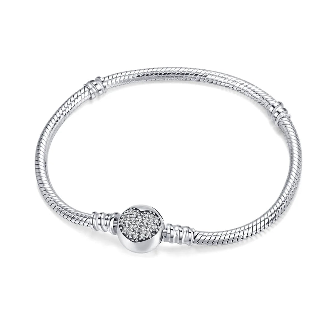 Heart Shaped Snake Bone Chain
