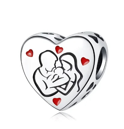 Warm Family Love Charm Bead