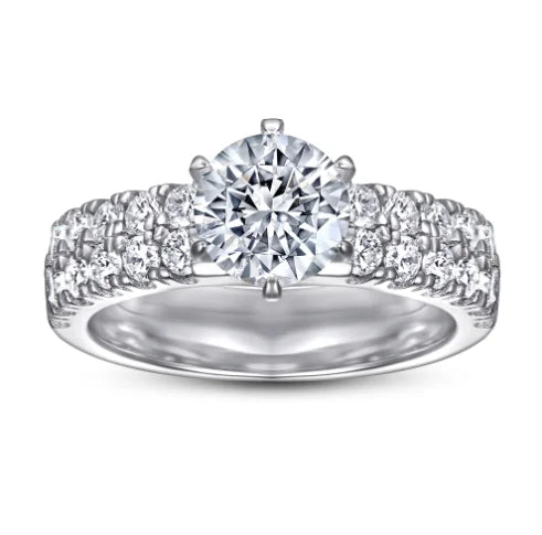 Round Cut Wedding Ring