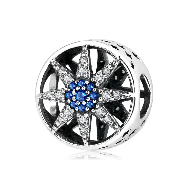 Hollow octagonal star beads