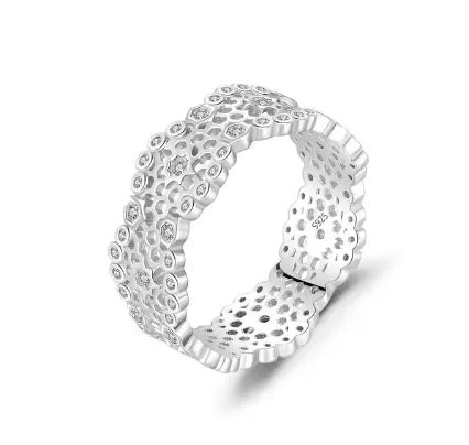 Honeycomb Wide Ring