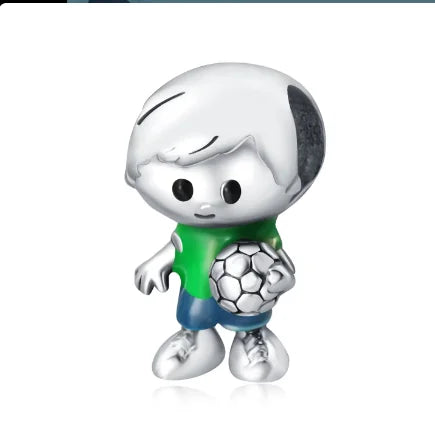 Cute Football Boy Beads