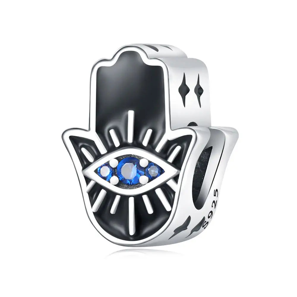 Hand Fatima Devil Eye Charm Bead