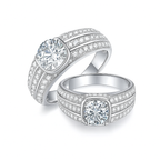 2CT Moissanite Statement Ring in 925 Silver