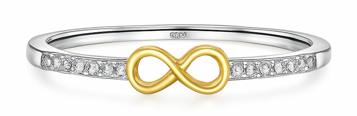 Anillo con símbolo de amor infinito