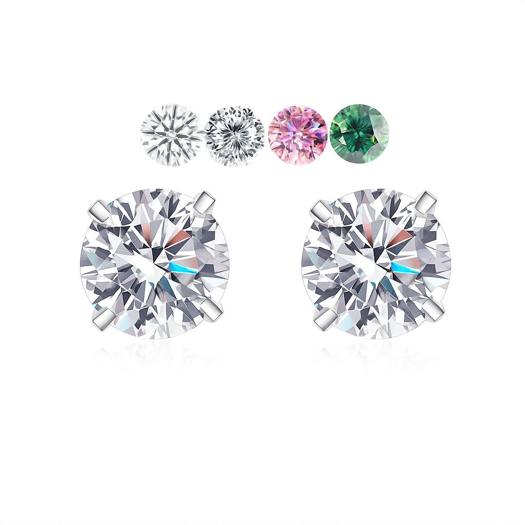 Luxury Unisex 1CT Moissanite Statement Ring in 925 Sterling Silver