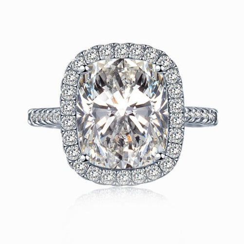 Large Square Stone Silver Ring