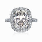 Large Square Stone Silver Ring