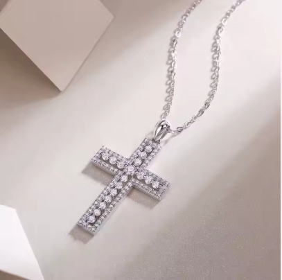 Moissanite Pendant 925 Sterling Silver Moissanite Necklace Pendant Fine 