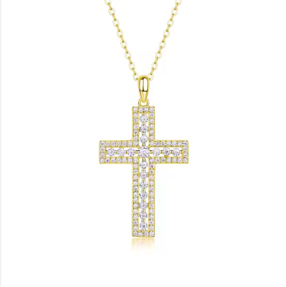 Colgante de moissanita, collar de moissanita de Plata de Ley 925, colgante fino