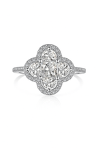 Floral Cluster Zirconia Ring