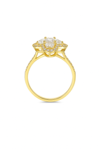 Floral Cluster Zirconia Ring