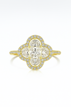 Floral Cluster Zirconia Ring