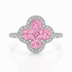 Floral Cluster Zirconia Ring