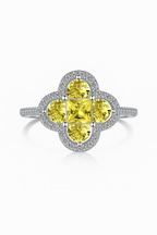 Floral Cluster Zirconia Ring