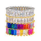 Eternity Zirconia Band Ring in Sterling Silver or Gold