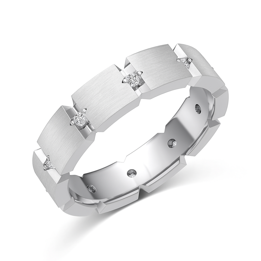 Geometric Zirconia Ring