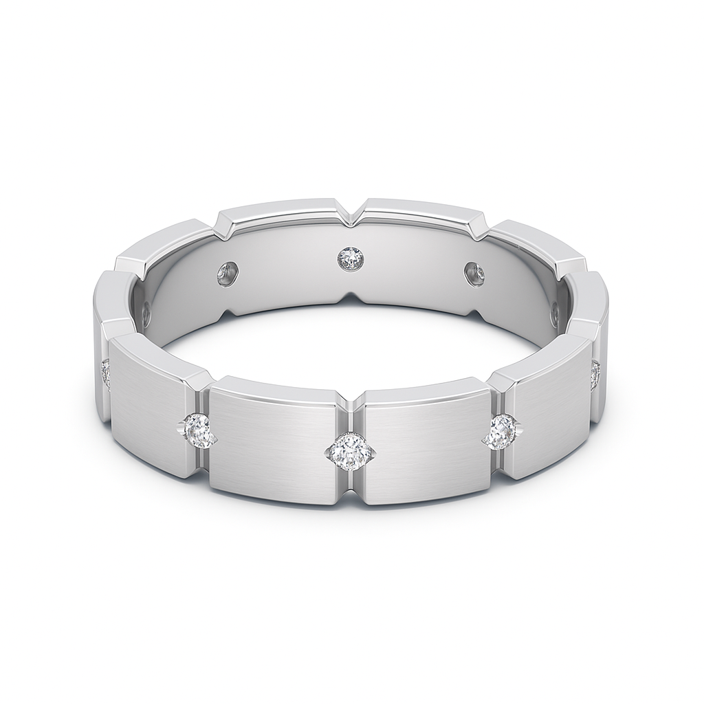 Geometric Zirconia Ring