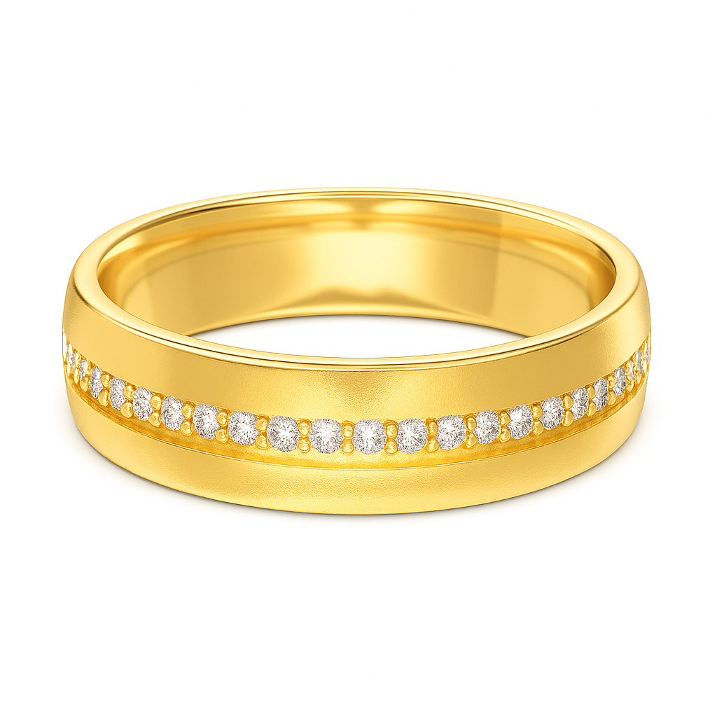 Solitaire Zircon Ring in Sterling Silver