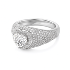 Heart Shaped Zirconia Promise Ring