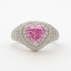 Heart Shaped Zirconia Promise Ring