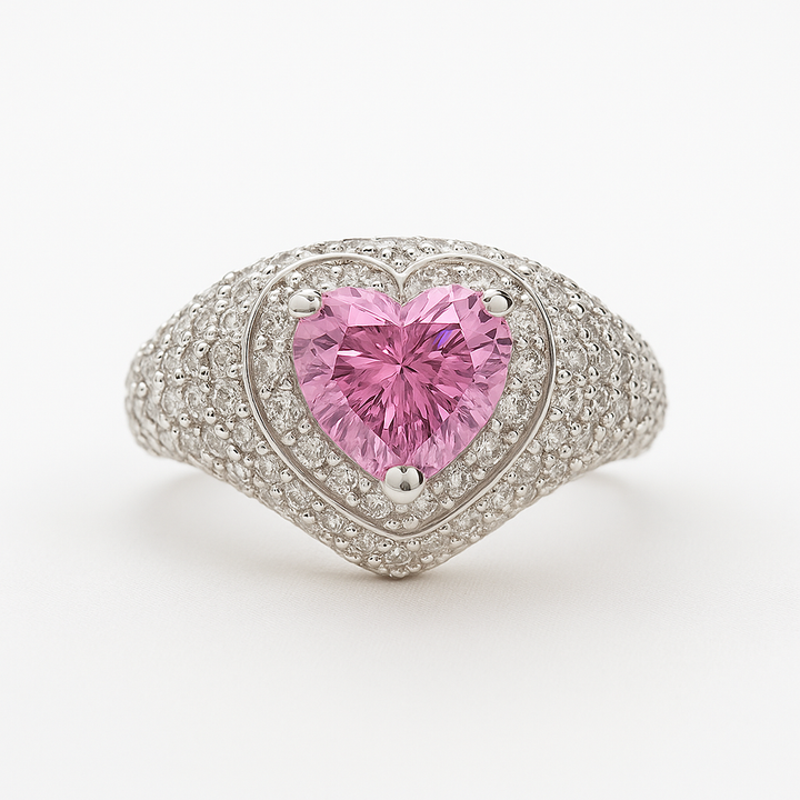 Heart Shaped Zirconia Promise Ring
