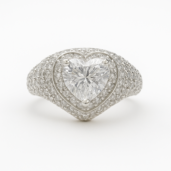 Heart Shaped Zirconia Promise Ring