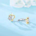 Pet Paw Heart Earrings