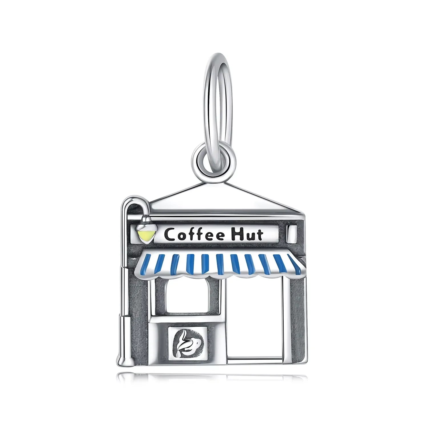 Coffee Hut Charm Pendant