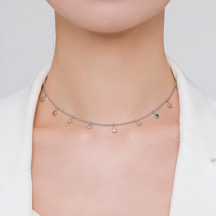 Colorful Drop Necklace