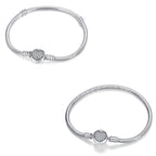 Pulsera de hueso de serpiente en forma de corazón