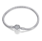 Pulsera de hueso de serpiente en forma de corazón