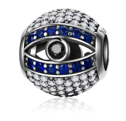 Dijes de cuentas con forma de ojo de demonio