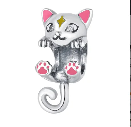 Cartoon Animal Jewelry Charm Cat Beads