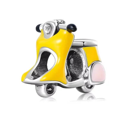 Colorful enamel motorcycle beads