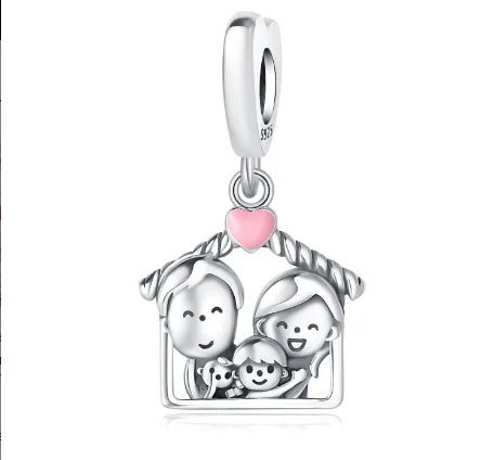 Colgante de casa de amor familiar