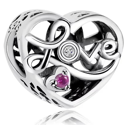 Classic Love Heart Shaped Beads