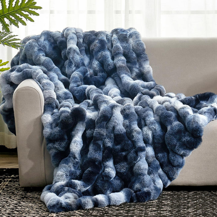 Faux Fur Bubble Blanket