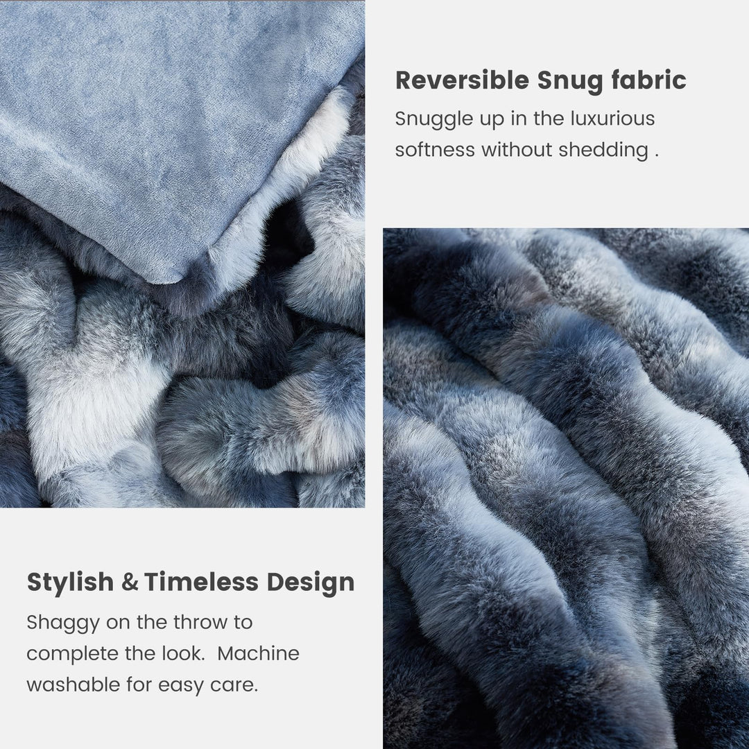 Faux Fur Bubble Blanket