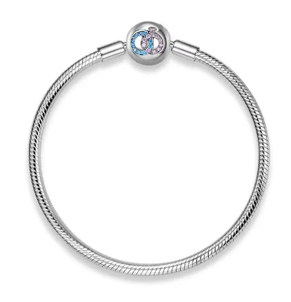 Anillos de pareja Zirconia Cadena de hueso de serpiente sin rosca