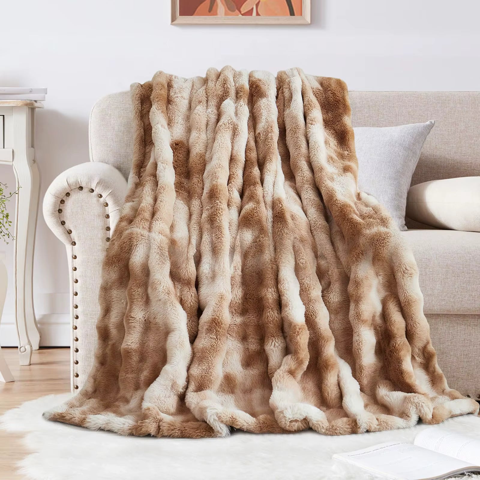 Faux Fur Bubble Blanket