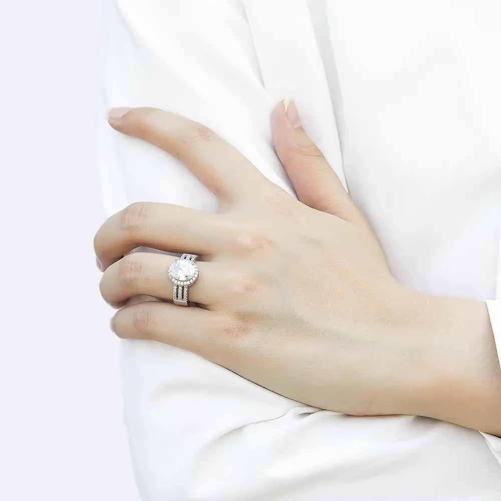Oval Cut Large Engagement Ring