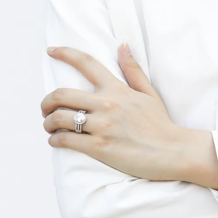 Oval Cut Large Engagement Ring