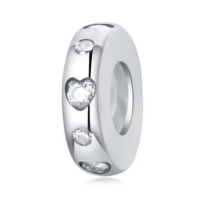 Cuentas de aislamiento con forma de corazón de amor simple