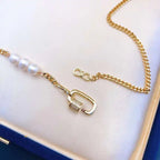 Women's French Freshwater Pearl Chain Necklace