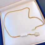 Women's French Freshwater Pearl Chain Necklace